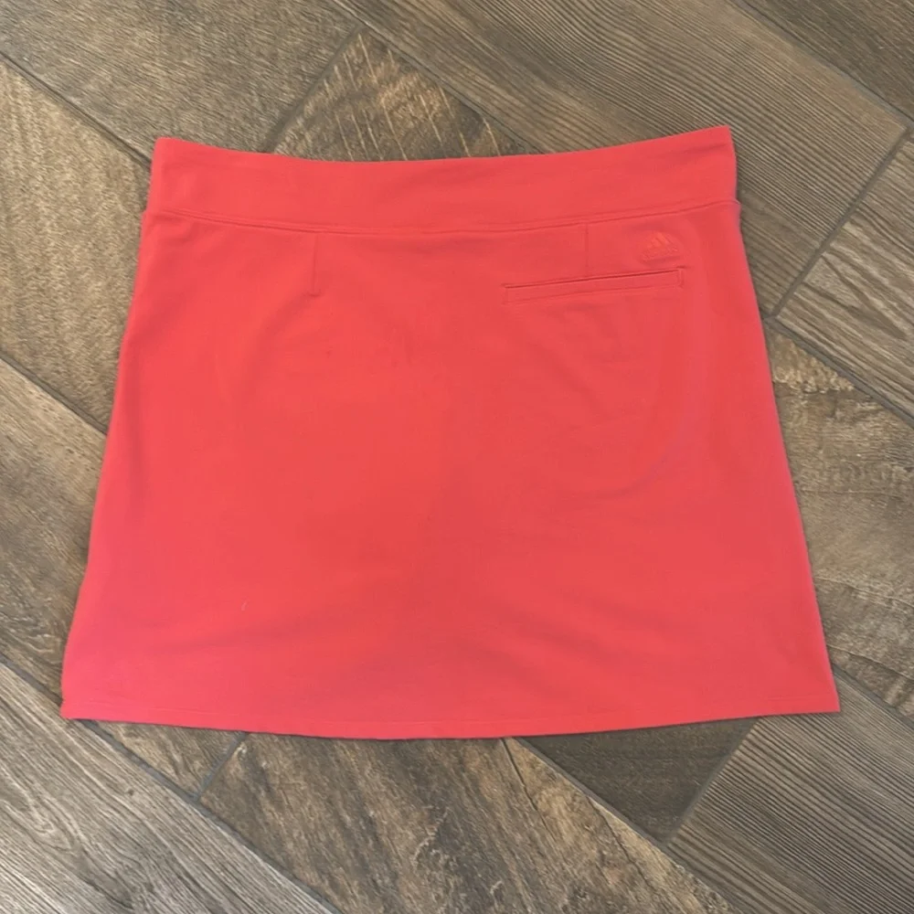 Adidas Climalite Golf Skort Women’s 10 Coral Pink Tennis Pickleball Athletic